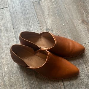 G madewell 7.5 heel leather great condition brown